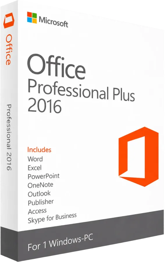 Microsoft Office 2016 Professional Plus Lizenz Key